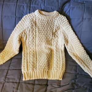 Cream Cable Knit Sweater
